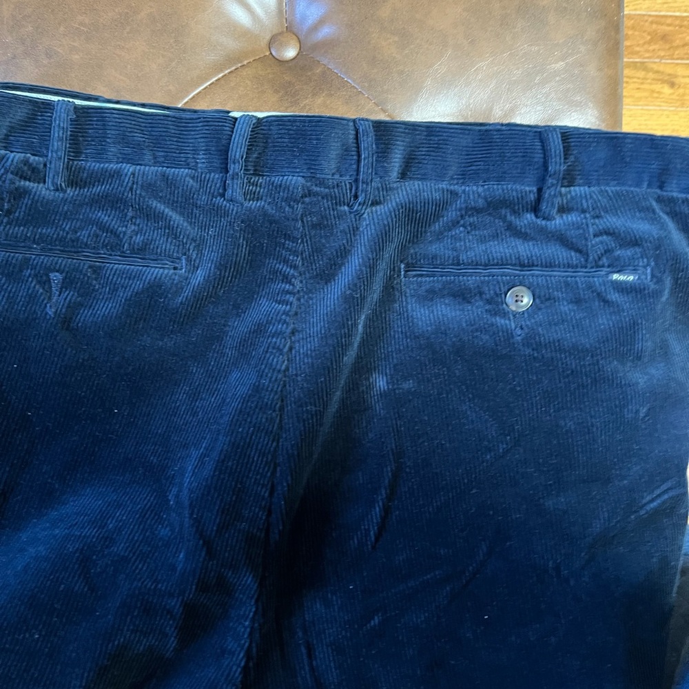 Polo by Ralph Lauren Dark Blue Corduroy Pants - Picture 2 of 5